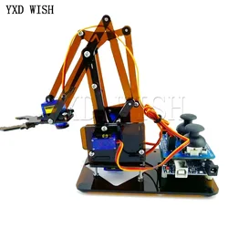 4 Dof unassembly Acrylic Mechanical Arm Robot Manipulator Claw For arduino Maker Learning Diy Robot Kit