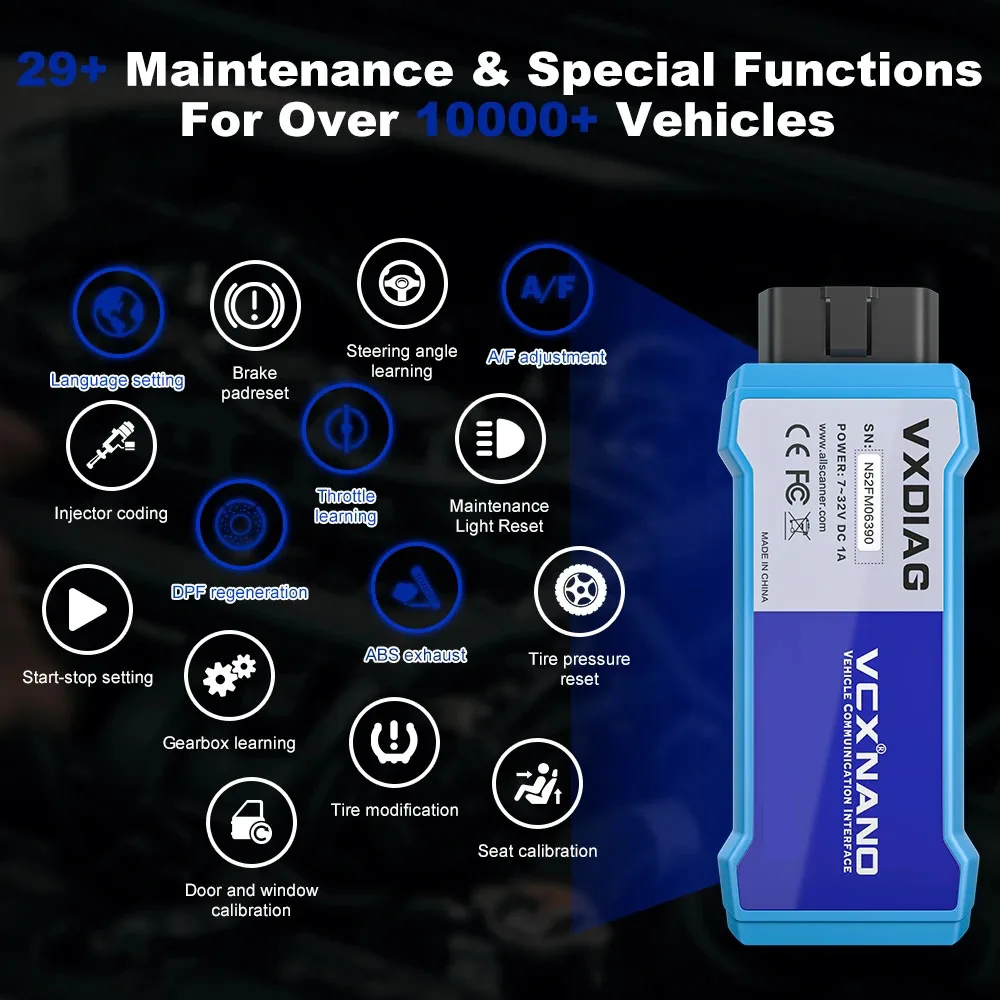 Picture 6: VXDIAG VCX NANO NX600 For GM WIFI J2534 Programming ECU Coding Active Test Code Reader OBD2 Diagnostics All System Scan For Opel