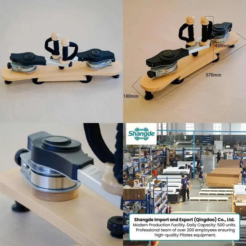 Durable Wooden Pilates Shaper Pulley Tower for Full Body Spine Health Training Long Workouts