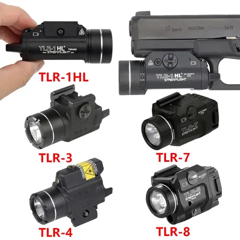 TLR-1 TLR-1HL TLR-3 TLR-4 TLR-7 TLR-8 TLR Tactical Weapons Scout Light Pistol Gun Flashlight Hunting Spotlight Gun Lamp Torch