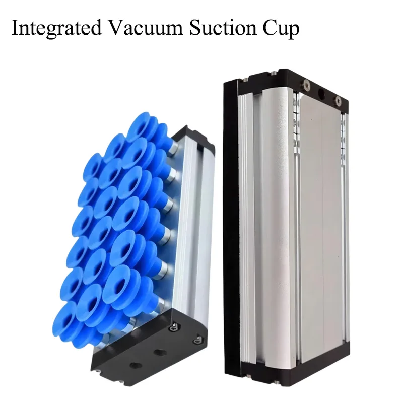 Integrated Vacuum Suction Cups Industrial Robotic Arm Palletizing Sponge Rectangle Pneumatic Long Strip Vacuum Suction Tool