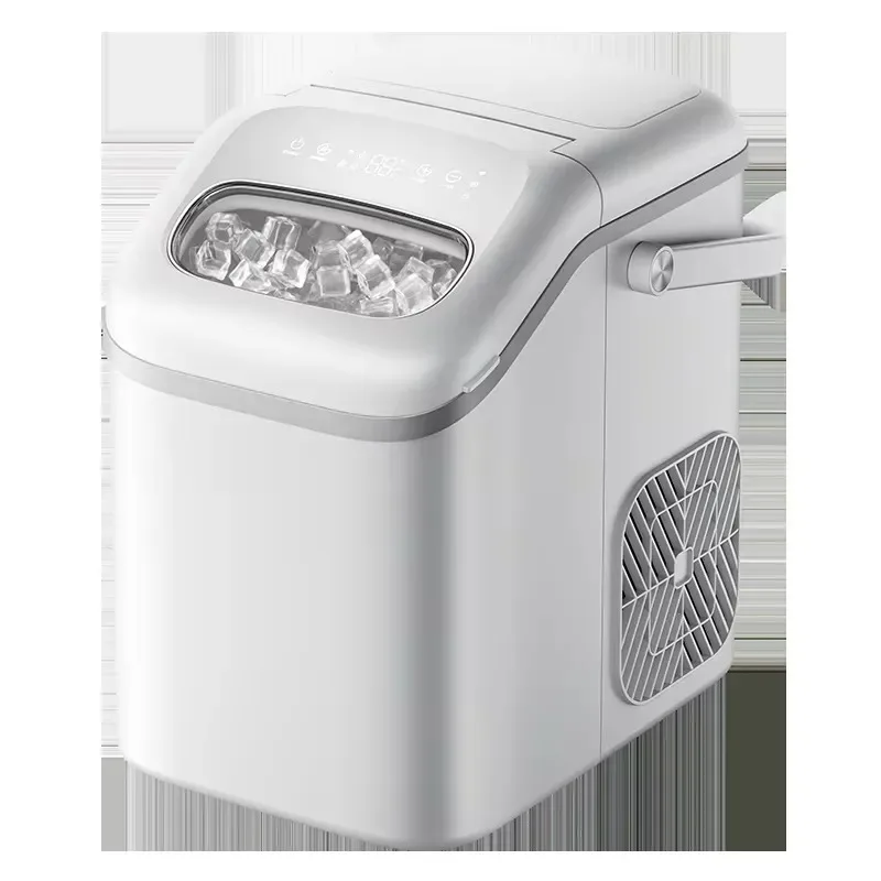 STLF 16 square ice machine, plastic shell, commercial and hotel use, daily output of 10-20 kg, 1 liter water tank