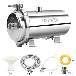 Large flow PVDF whole house ultrafiltration water purifier 0.01um pre-filter SUS304 service life 5 years