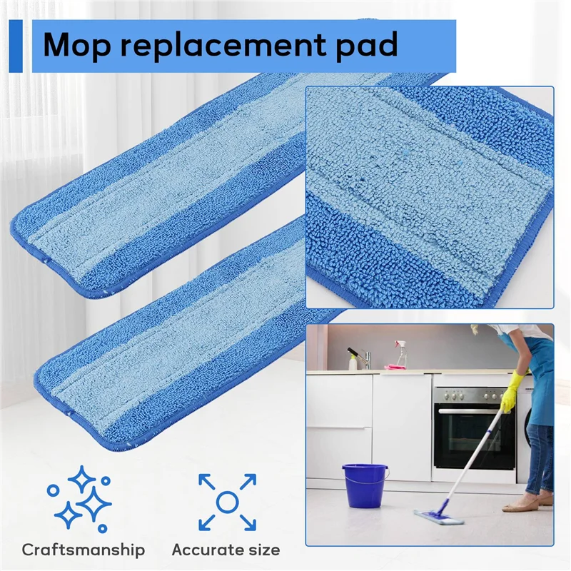 

-AA95 6 Pack Microfiber Cleaning Pads For Bona Premium Spray Mop