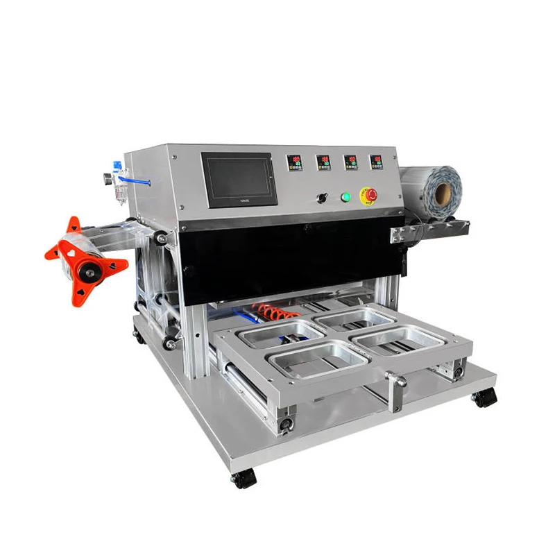 YOUXUAN Auto Map Nitrogen Flushing Tray Sealer Sealing Packaging Machine For Food Tray
