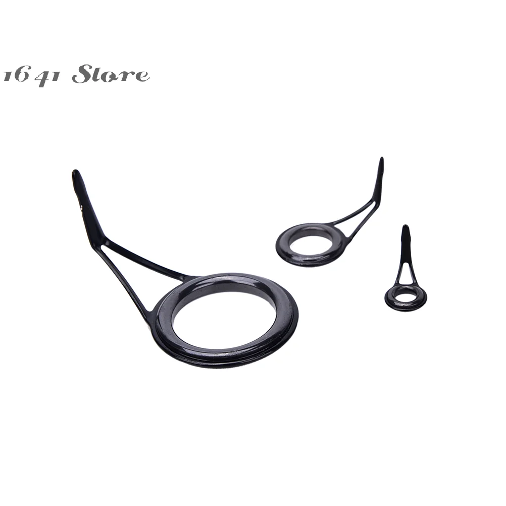 （NEW）8pcs 8 Size Fishing Rod Guide Tip Top Ring Circle Pole Repair Kit Fishing