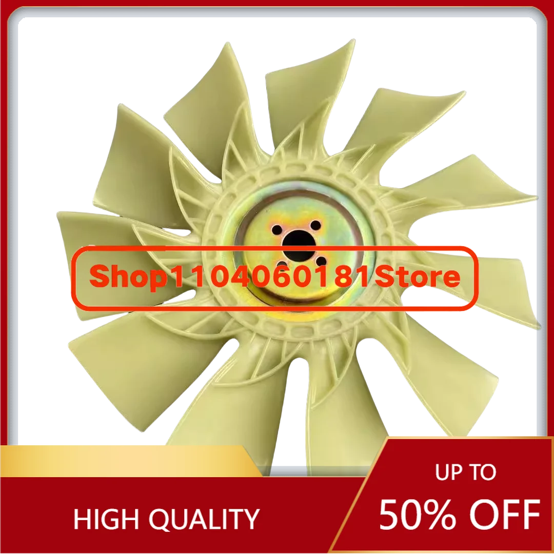HD250 307 Brand New Excavator Multi-Leaf Cooling Fan Blade Nylon Replacement Part for S4F Engine Parts