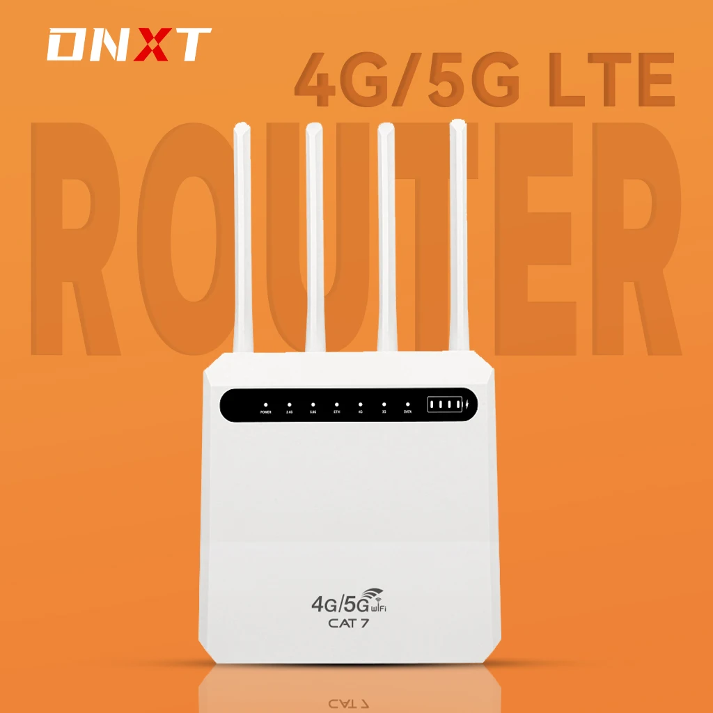 

DNXT C521-CAT7 4G Router CPE Wireless SIM-card LTE Router Optional battery CAT7