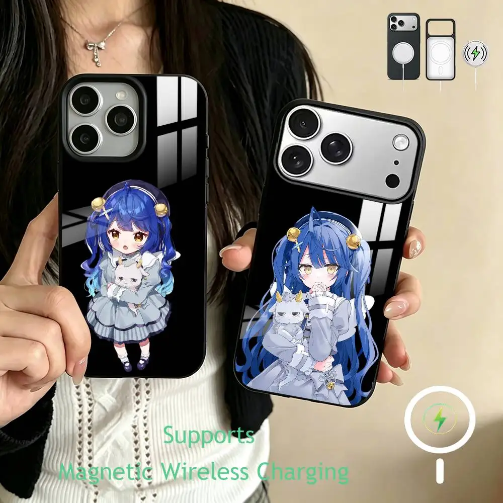 

Amamiya K-Kokoro C-Cute VTuber Phone Case For iPhone17,16,15,14,13,12,11 Plus,Pro Supports Magnetic Wireless Charging