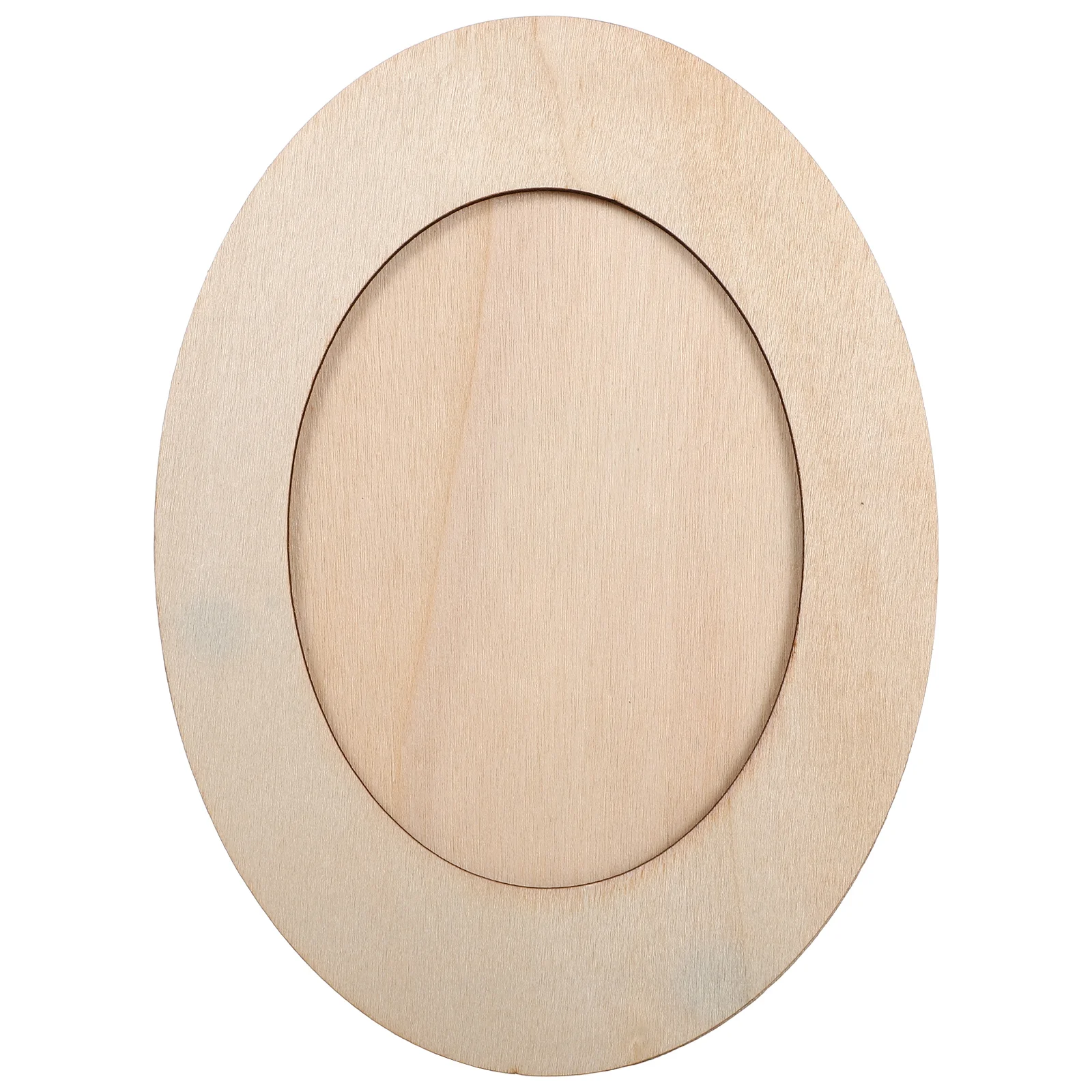 Unfinished Oval Wood Photo Frames DIY Craft Picture Frames Wooden Oval Frames for Crafts DIY Painting Projects Supplies