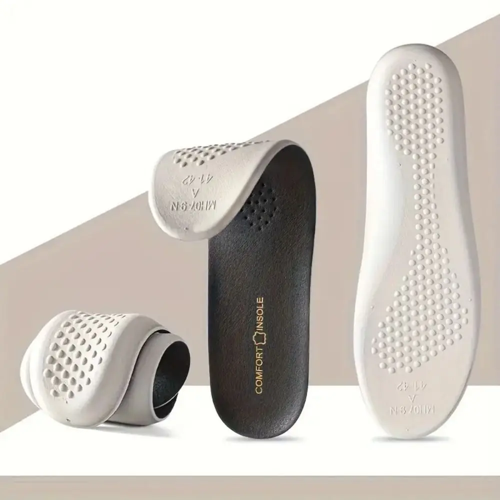 

Breathable Comfort Insoles Odor-proof Sweat-Absorbing Massage Insole Shock Absorption Cushioning PU Leather Insoles