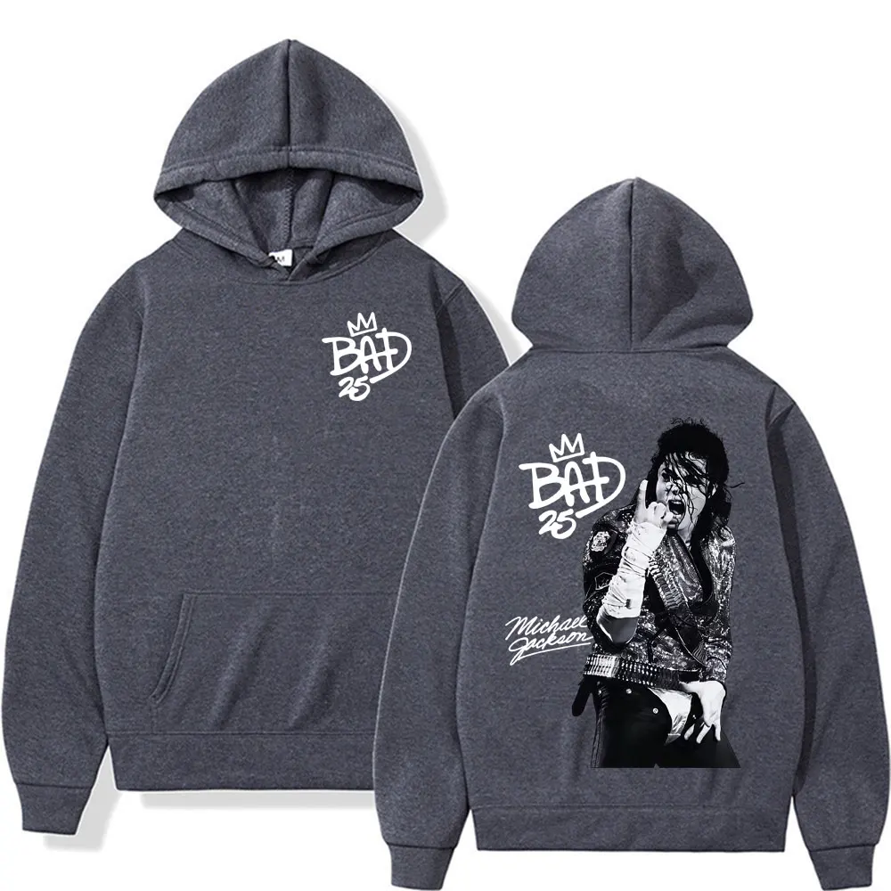 Michael Jackson Bad Era 25 Retro Graphic Hoodies Men Women Fashion