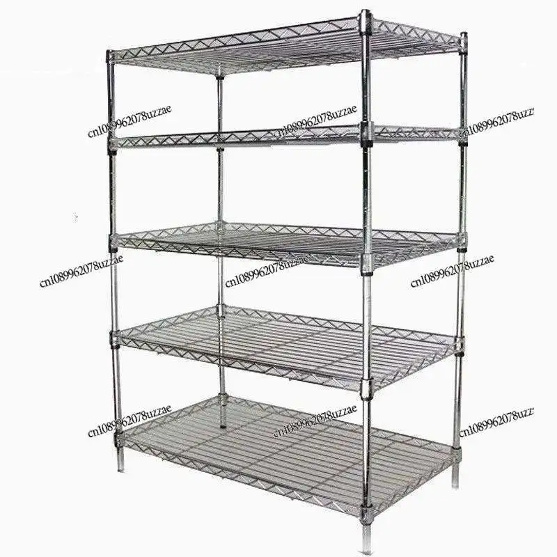 Stainless Steel Color Storage Racks, Kitchen, Balcony Shelves, Multi-layer, Flower Racks, Floor Storage Racks, Organizers