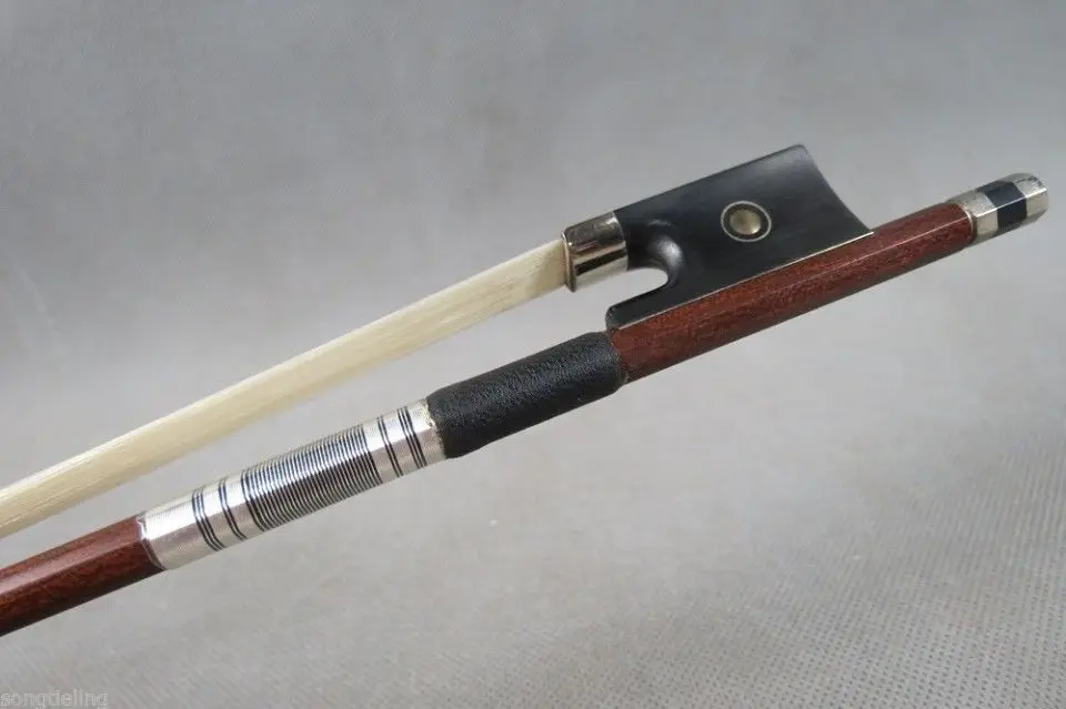 1Pcs Best&Strong Pernambuco Carbon fiber violin bow 4/4,Copper Mounted # 5895