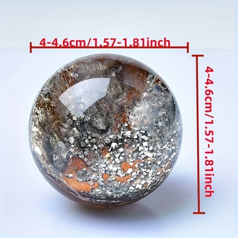 A Collection of Natural, High-Quality Pyrite Encased in Ghost Crystal Balls, Perfect for Display And Enjoyment in Your Home