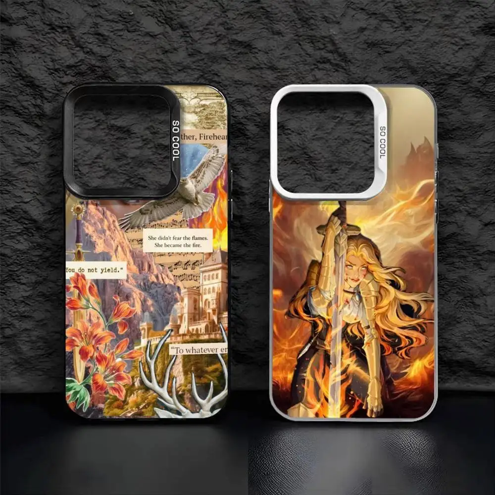 

T-Throne Of Glass A-Aelin G-Galathynius Phone Case For iPhone17, 16,15,14,13,12 Pro Max Black Candy Matte Shockproof Cover
