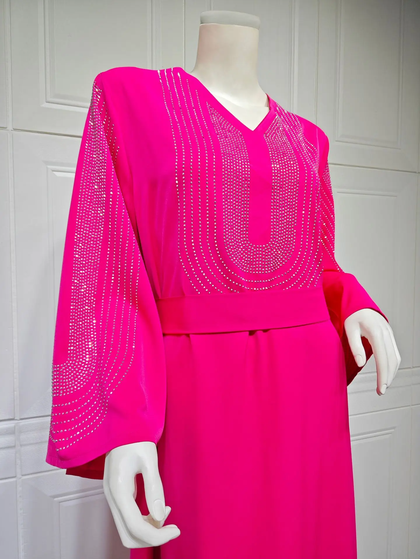 Marocco Diamante Donne Musulmane Abaya Maxi Vestito Turchia Dubai Arabo Abito Da Sera Del Partito Eid Ramadan Isalmico Caftano Jalabiya Abiti
