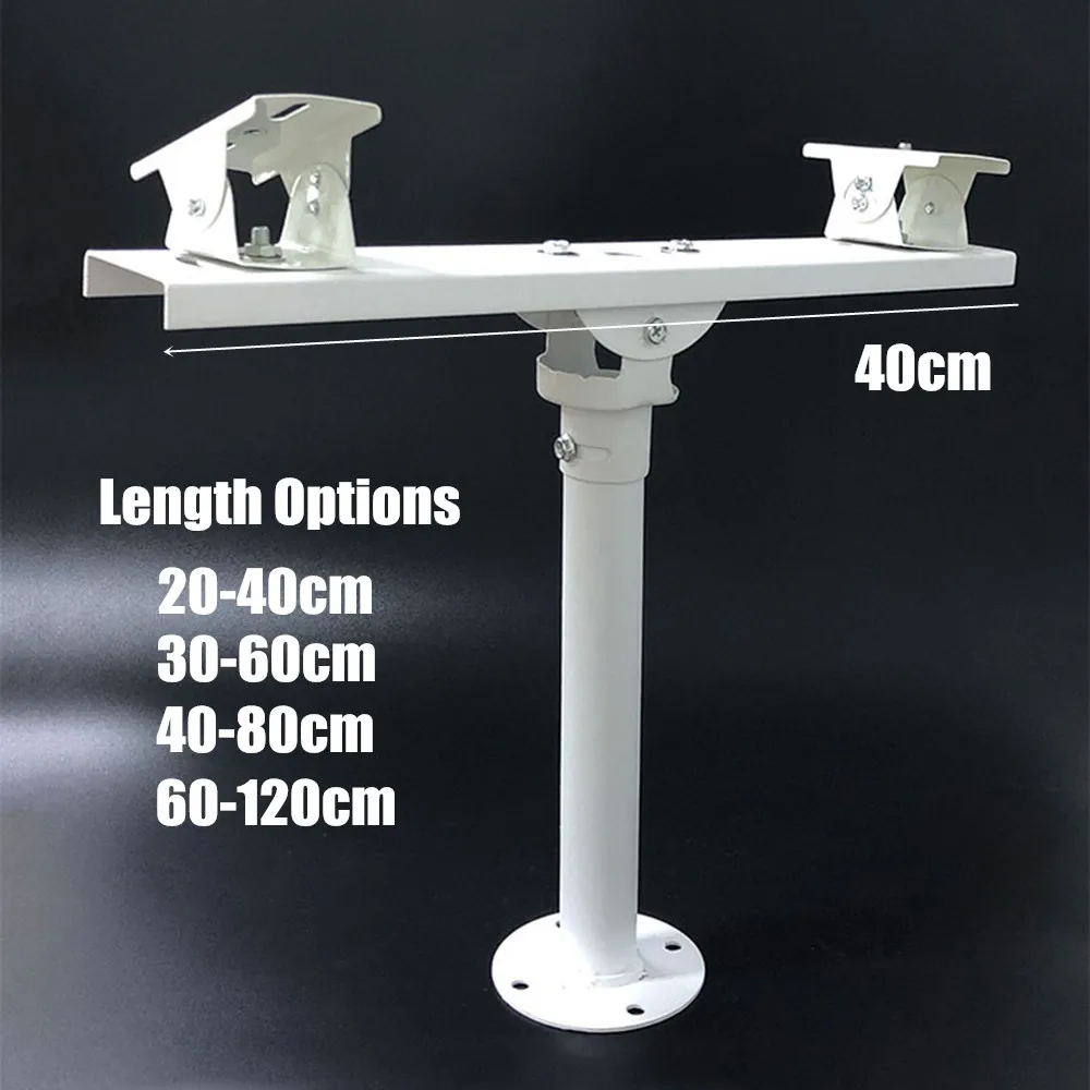 20-40cm 30-60cm 40-80cm 60-120cm Telescopic Vertical Pendant Ceiling Mount Bracket for Surveillance Double Two Camera Install