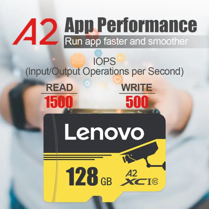 Lenovo การ์ดหน่วยความจำขนาดเล็ก SD 1TB 2TB ไมโครแฟลช tf/sd การ์ด512GB UHS-1ความจุจริง128g 256GB การ์ดหน่วยความจำกล้องมืออาชีพ