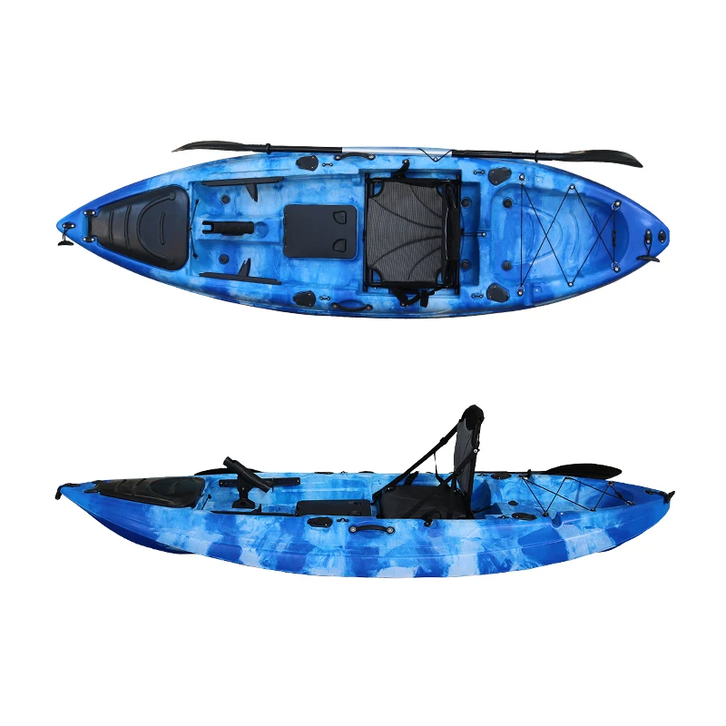 Deluxe Single Person Rotomolded Fishing Kayak with Pedal Wholesale Plastic Kayak Seat for Kayak Fishing