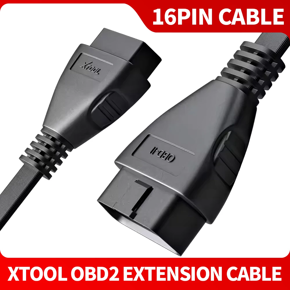 XTOOL OBD2 Extension Cable 16Pin Male to Female 50CM OBD II Diagnostic Extend Cord for A30M IP616 D7 D7S A30D Scanner Connector