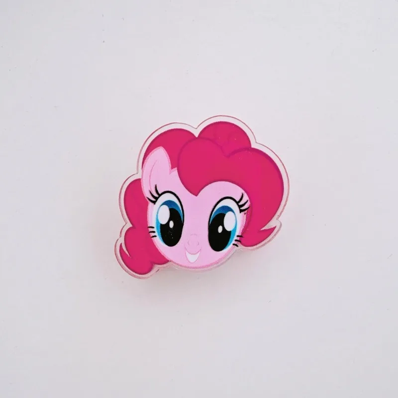 My Little Pony Acryl Binder Clip PP Clips Anime Afdichting Houder Fluttershy Applejack Planner Office Decor Studenten Briefpapier