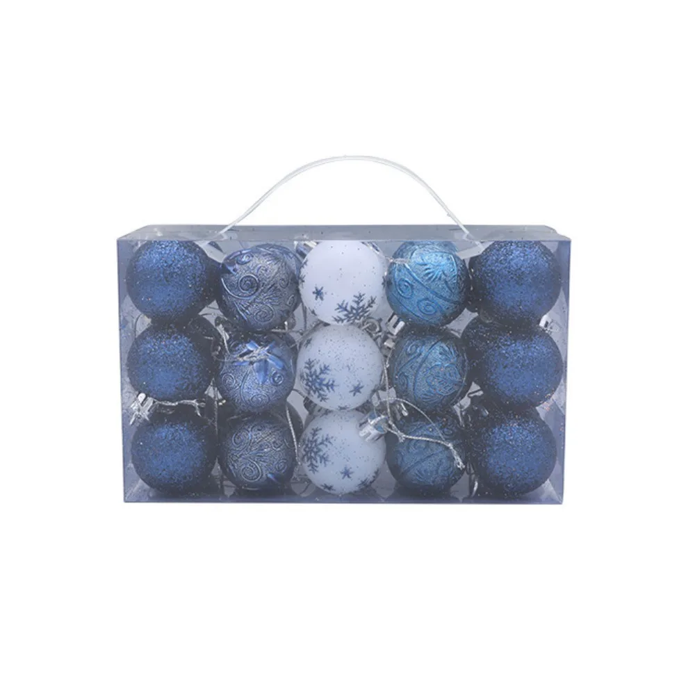 

30pcs 4CM Christmas Ball Set Shatterproof Waterproof Christmas Tree Decoration Pendant Creative Delicate Hanging Ornament Home