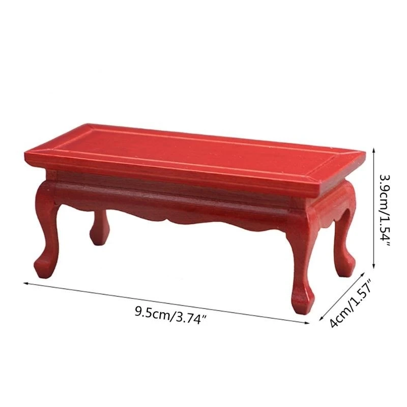 جذابة دمية صغيرة الأثاث دمية الجدول مجلس الوزراء حية تصميم الخشب دمية الأثاث جودة الأثاث 15UB