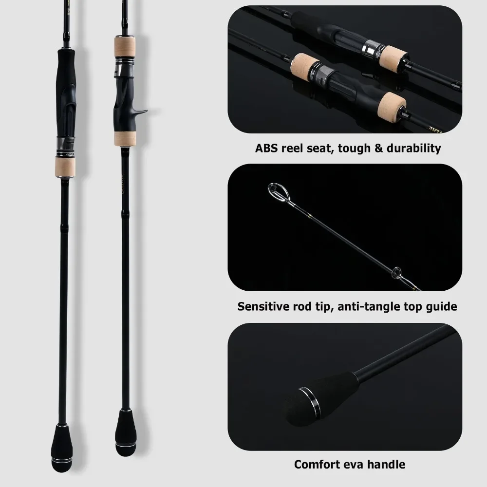 Goture Pollux II Fuji & Kw Slow Jigging Fishing Rod 1.89m Solid Top Tip Spinning Casting Rods ML M MH Power Sea Boat Fishing