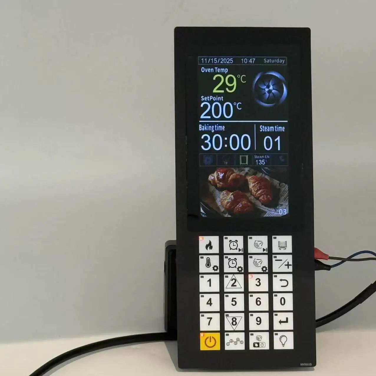 Intelligent Temperature Controller for Convection Oven LCD Display IP65 Rated Plastic Material / Customizable Model MK9602