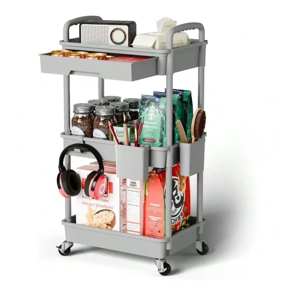 

Kitchen Island And Cart Kitchen OrganizersTier Rolling Cart Organizer, Laundry Room Bathroom Organizers And Storage Office Shelv