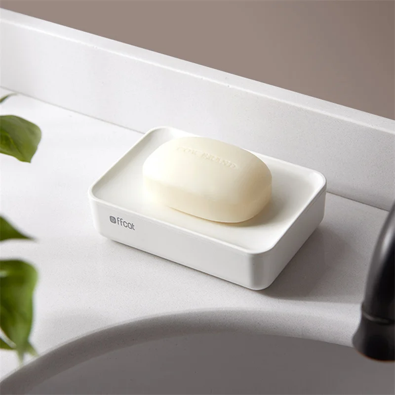 Soap Box Simple Home Soap Holder Handmade Soap Box on the Toilet Table Face Wash Soap Box Bathroom Drain Pad