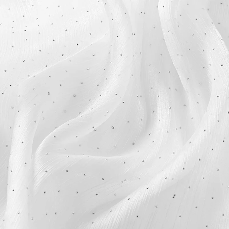 2025 Hot Diamond Eugen Yarn Plus Diamond Pleated Yarn Hanfu Skirt Fabric Clothing Accessories Handmade Diy Jewelry Fabric