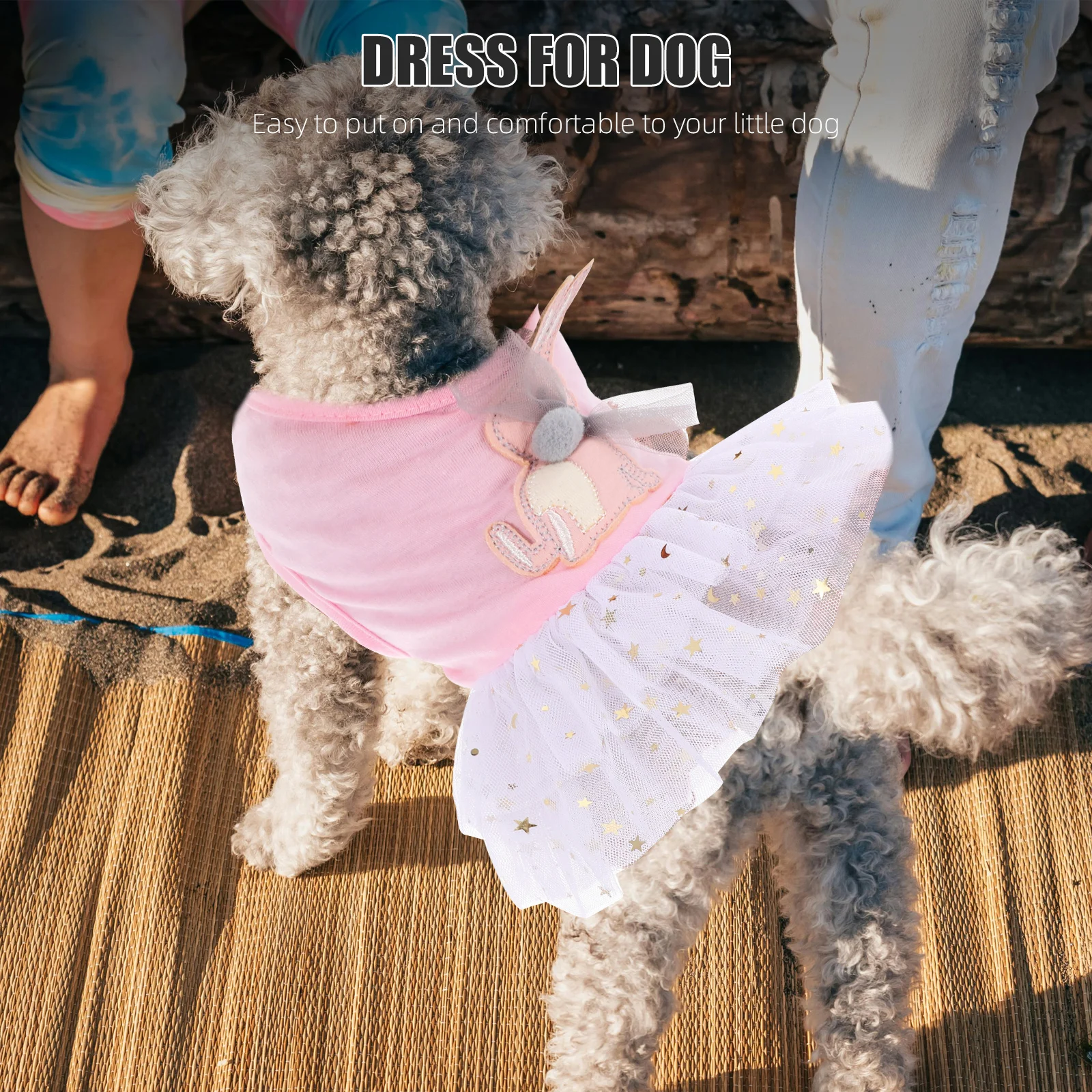 

Pet Lace Skirt Tutu Puppy Accessories Dog Costume Clothes Outdoor Cute Bichon