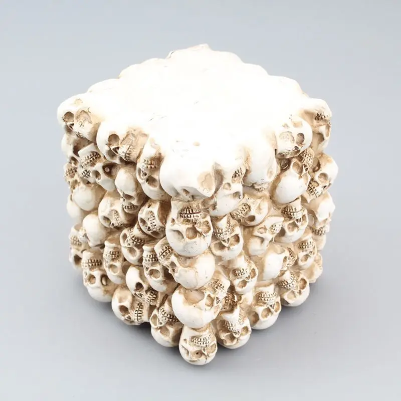 E9LB Череп Орнамент Скелет Канцелярские принадлежности Держатель для ручек Домашний офис Настольный органайзер для карандашей на