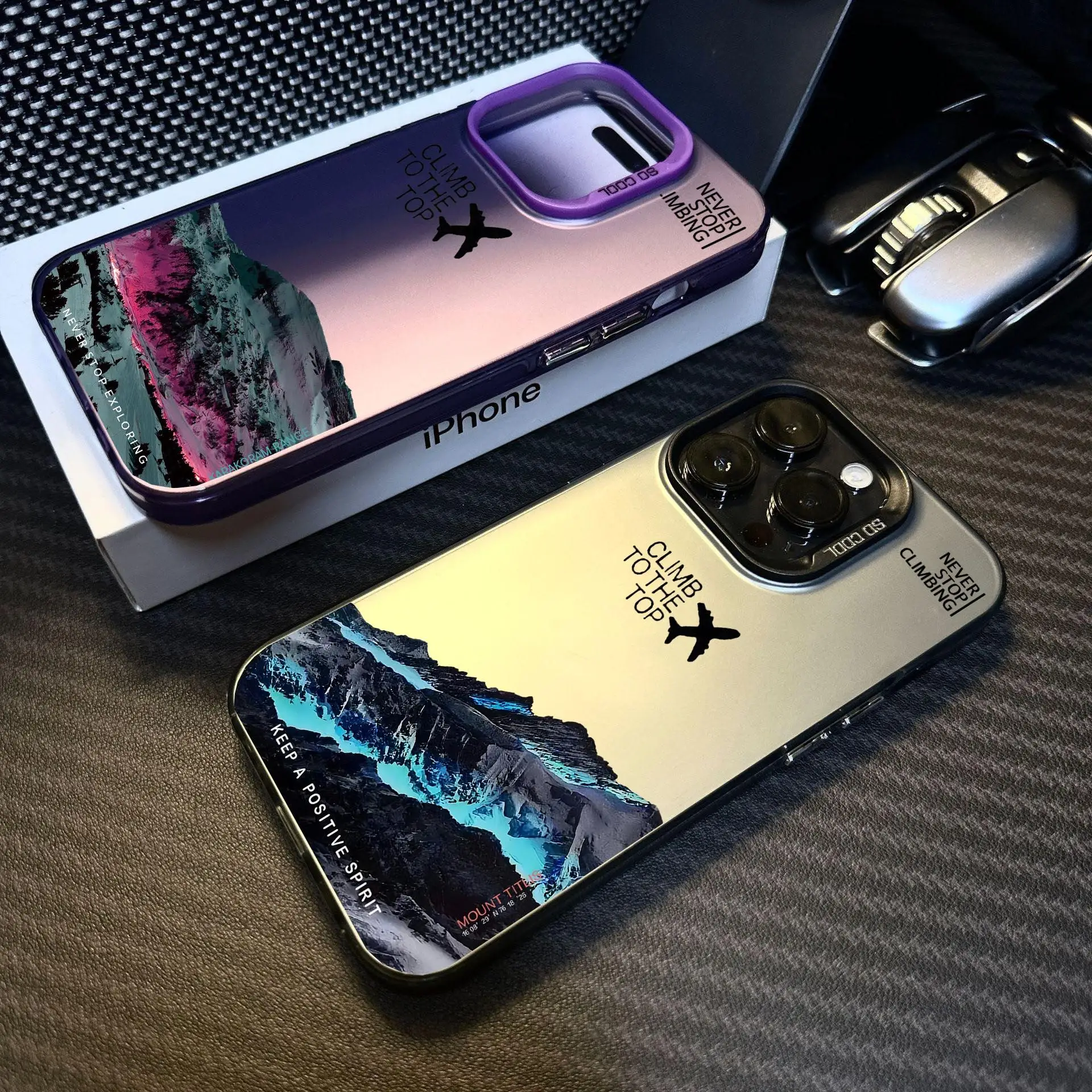 Sneeuw Bergtop Vliegtuigen Case Voor OPPO Reno 11 12 10 Pro 12F 11F A3X A60 A78 A58 A17 A55 Vinden X8 Cover Hard Schokbestendig