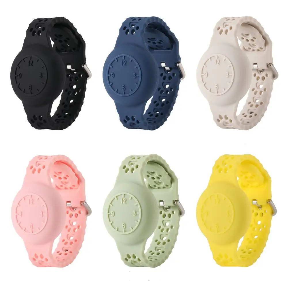 New Silicone Silicone Strap Waterproof Case Bracelet Kids Bracelet Holder Replacement Child Wristband for Apple Airtag