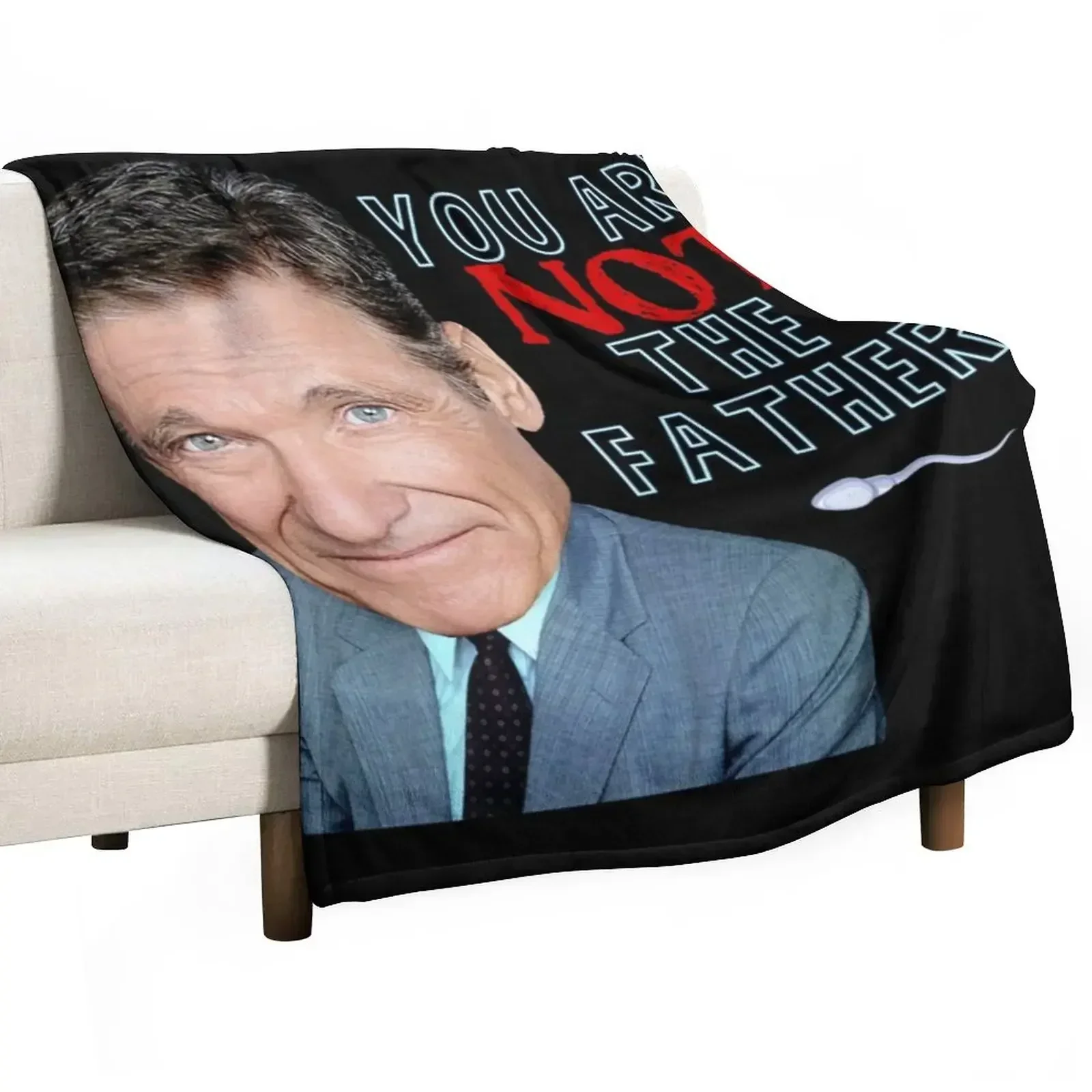 

Maury Povich Throw Blanket Hairy Luxury Designer Single Blankets