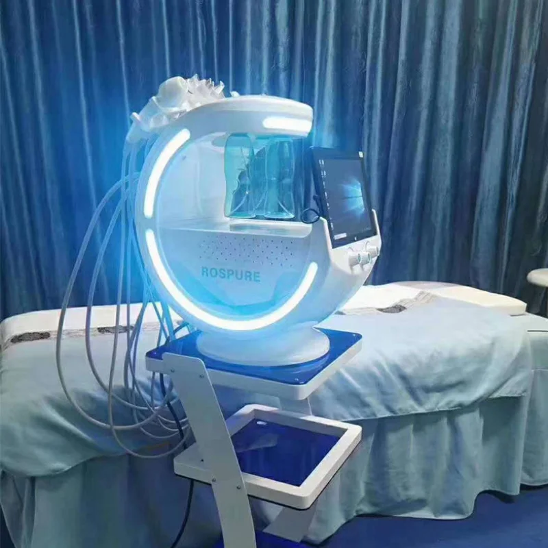 7-in-1 Hydro Facial Skin Care Machine Ultrasonic Rejuvenation Dermabrasion Hyperbaric Oxygen Facial Device for Deep Cleansing