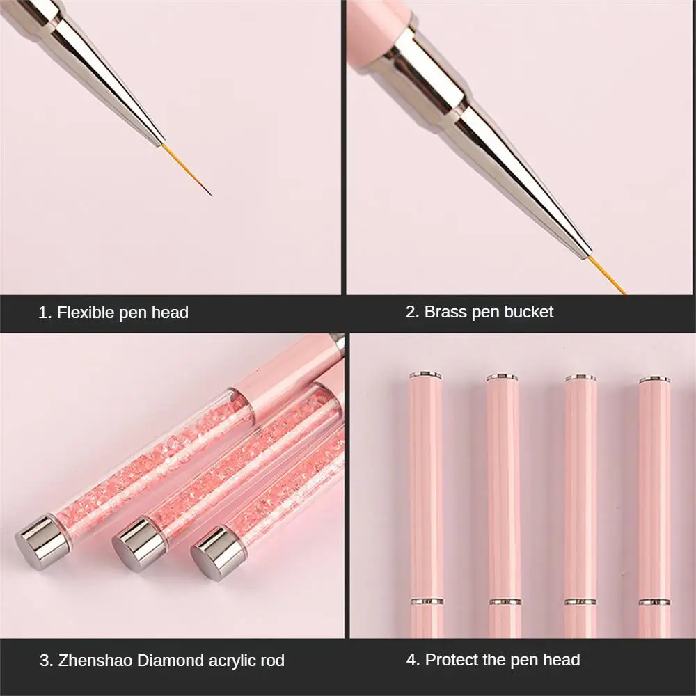 Acrylic Manicure Brush Fine Drawing Easy To Use Nail Design Nail Art Pencil Durable And Long-lasting Nail Painting Brush