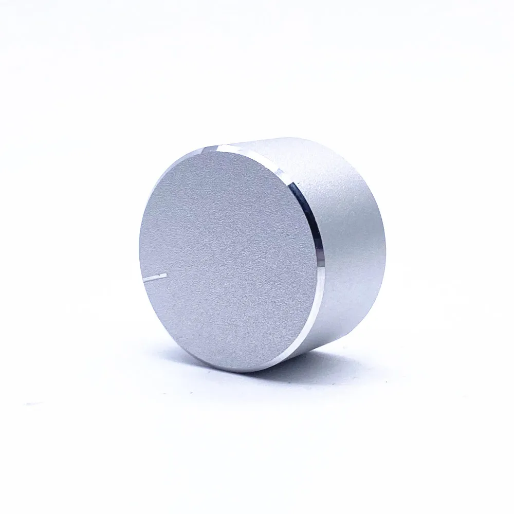 1 stücke Aluminium Legierung Potentiometer Knopf Kappe Encoder Volumen Control Audio Knob für 6mm Gerändelt Welle Knopf