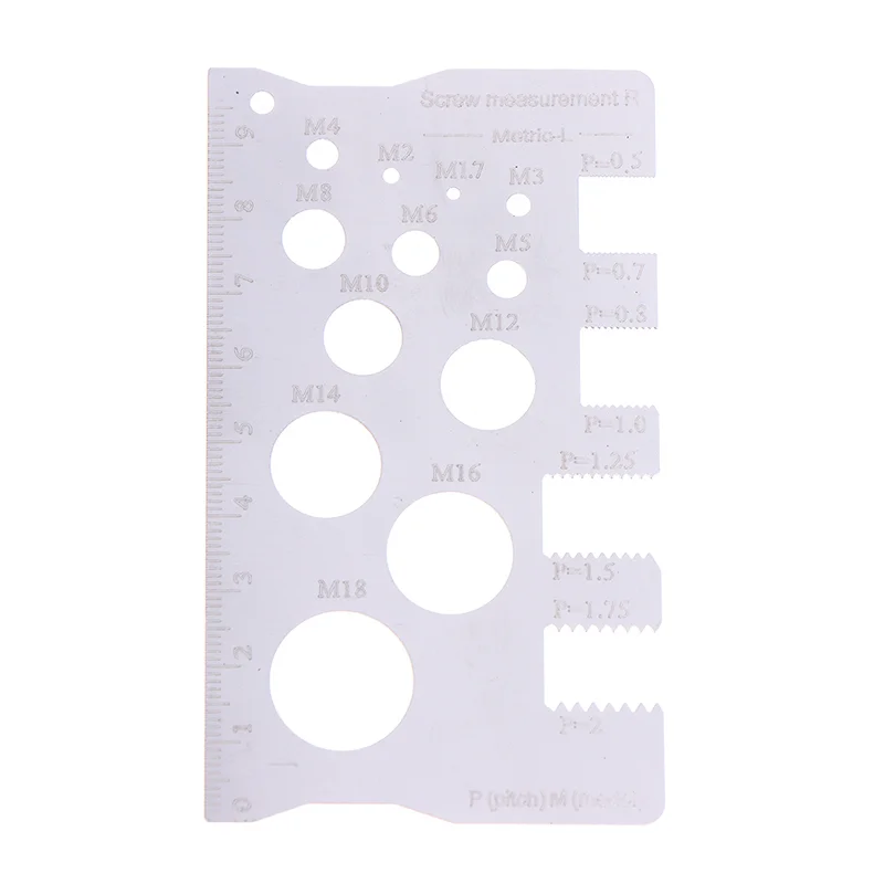 High Accuracy Stainless Steel For Screw Measuring Gauge Tool Bit Bolt Nut Screw Craft Thread Pitch Gauge Measurement Ruler