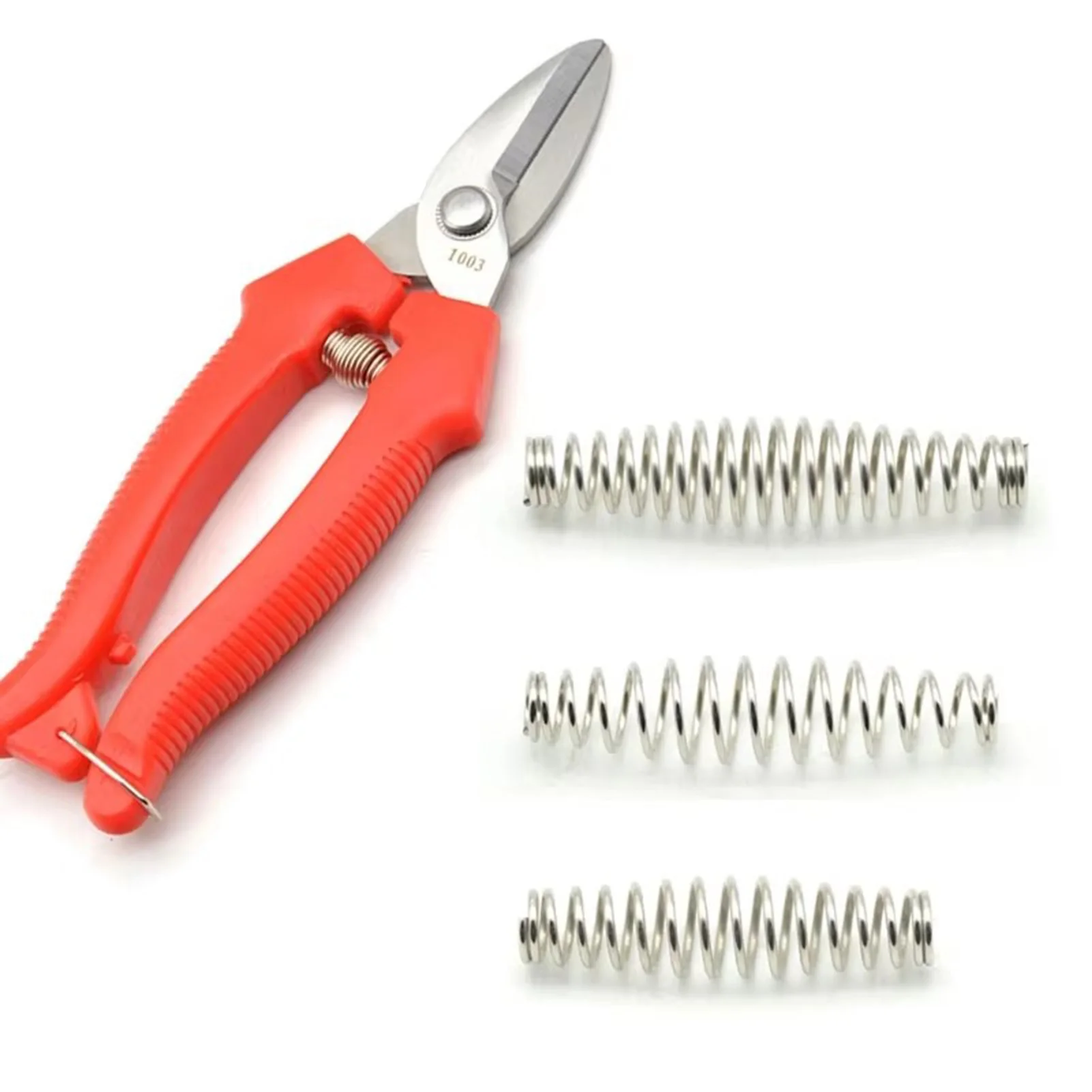 Trimming Scissors Gardening Springs Three Sizes Available Steel Spring for Pruners and Trimming Scissors