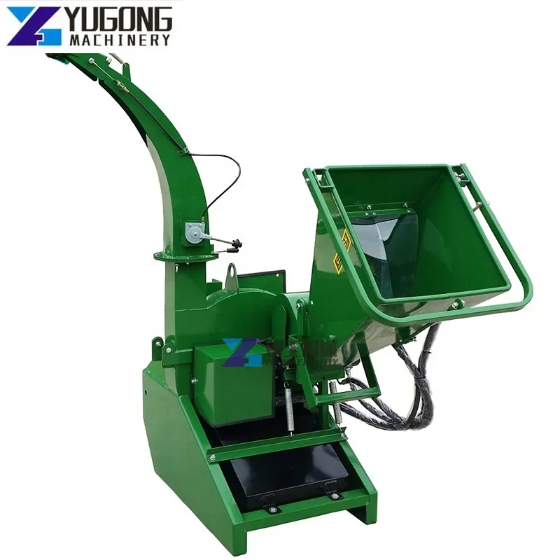 Forestry High Speed Wood Chipper Auto Feeding Shredder Splitter 3 Point Hitch Wood Chippers BX52R Wood Crushing Shredder for US