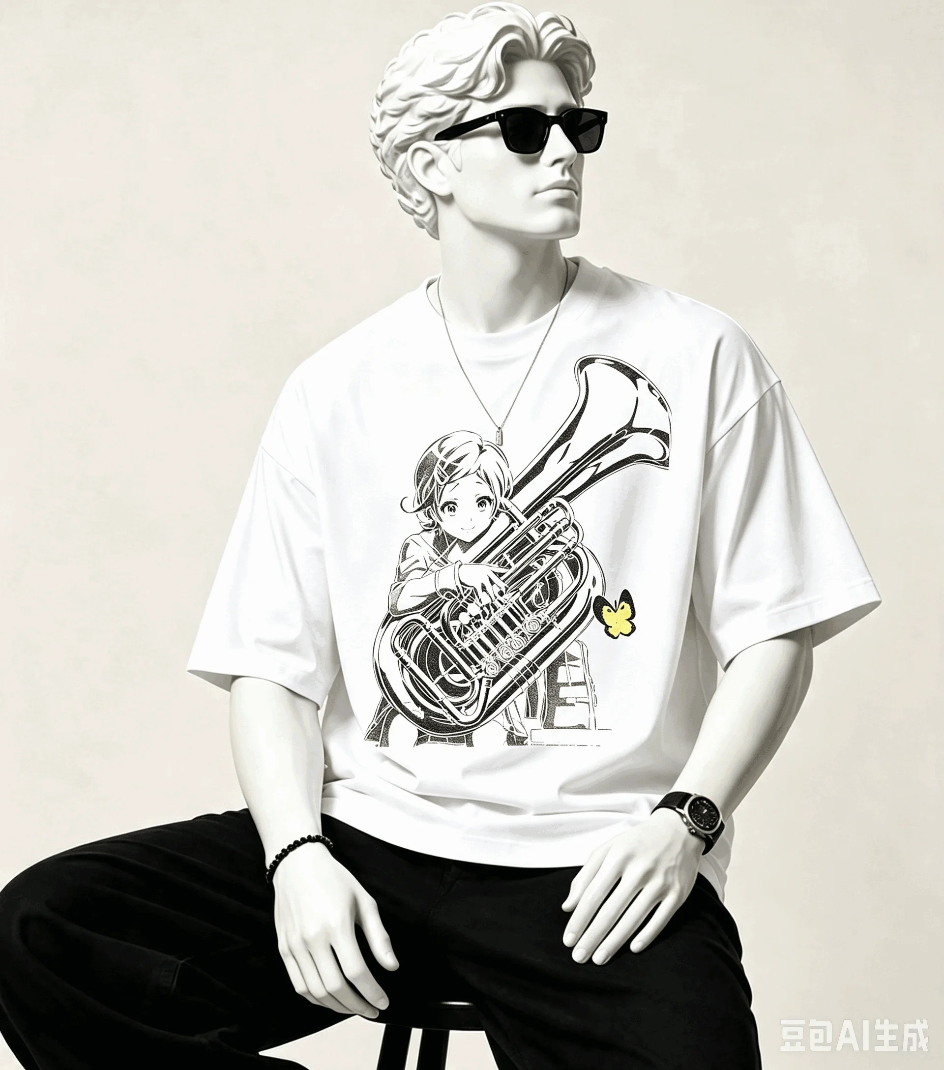 Sound! Euphonium Oversized Unisex Graphic Print Crew Neck T-Shirt for Men Women high quality Y2k Short Sleeves Classic Vintage