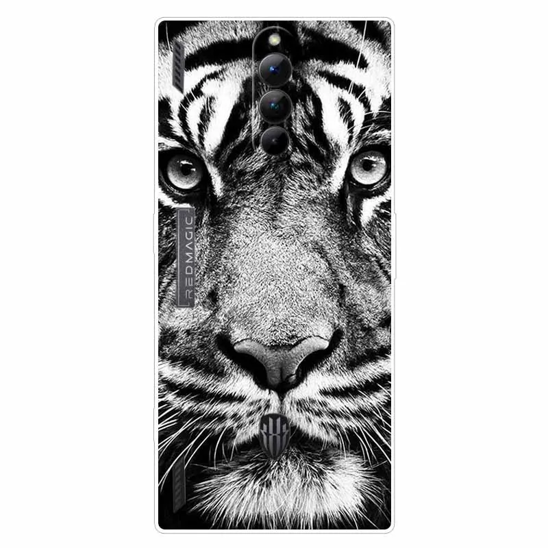 For ZTE nubia Red Magic 8S Pro Case Clear Bumper TPU Silicone Soft Cover for Red Magic 8S Pro 5G Phone Cases Cat Lovely Fundas