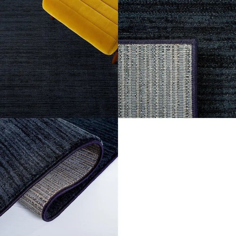 

Modern Ombre Runner Rug, 2'2 x 6', Black, Non-Shedding, Easy Clean, Perfect for Entryways and Bedrooms (VSN606Z)