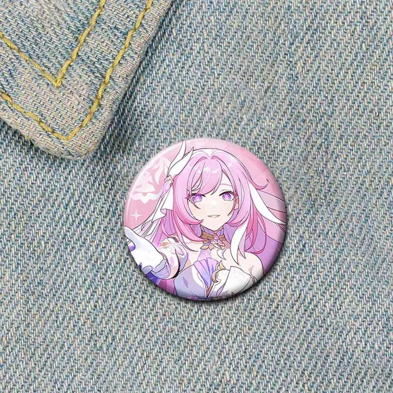 32/44/58mm Honkai:Star Rail Brooch on Backpack  Asta Hook Kafka Arlan Cartoon Cosplay Badge Lapel Pins for Clothes Accessories