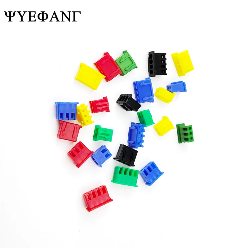 20pcs XH2.54 Housing Connector 2.54mm Pitch Plastics Shell with Multi Color White Blue Black Red Yellow