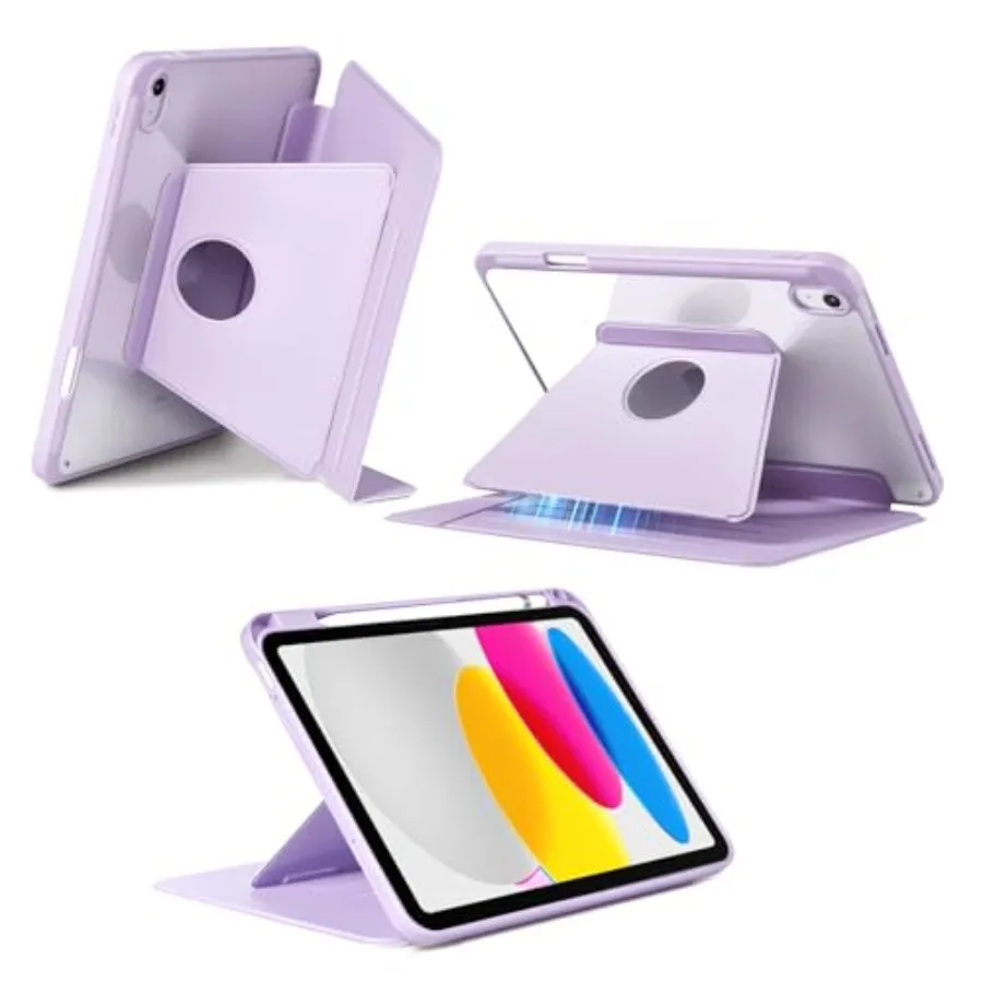 

Magnetic Stand Case for 11th Gen A16 11" 2025 and 10th Gen 10.9" 2022, Slim Case with Pencil Holder, Auto Sleep/Wake, Supports